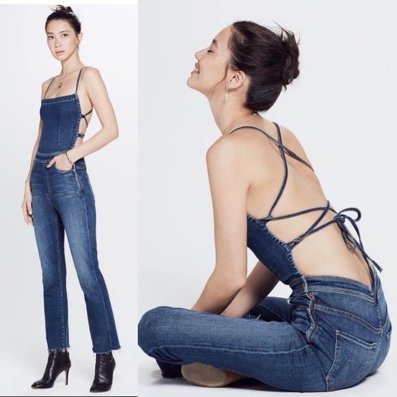 mother tie back jumpsuit